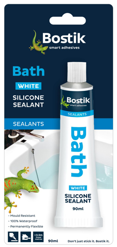 Picture of Silicone White  90ml Bath Blister Card