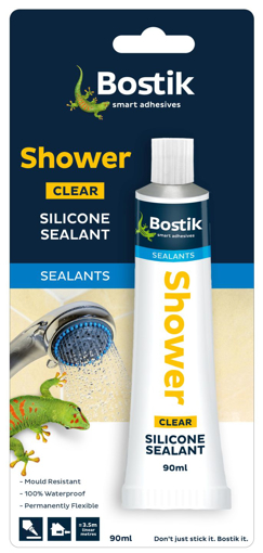 Picture of Silicone Clear  90ml Shower Blister Card