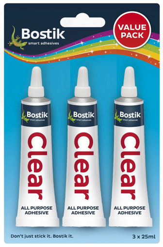 Picture of Clear Adhesive 3x25ml Value Pack