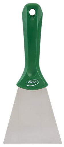 Picture of Scraper Handheld Straight 100mm Green-Stainless Bl