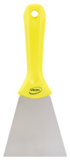 Picture of Scraper Handheld Straight 100mm Yellow-Stainless B