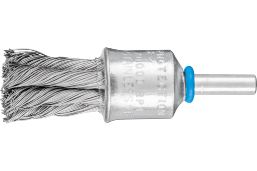 Picture of Wire End Brush 19x19mm Knotted Inox 6mm Shank