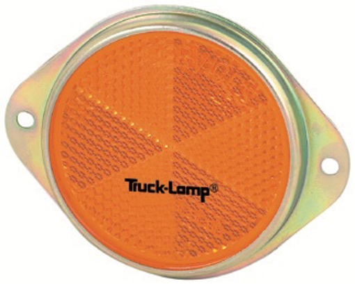 Picture of Reflector Round 50mm Amber With Bracket