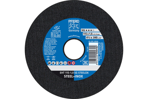 Picture of Cutting Disc Steelox 115x1.0x22 SG-E Flat
