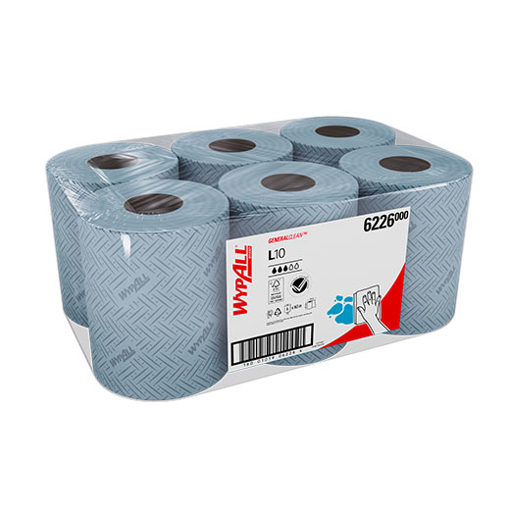 Picture of Wiper Roll 1 Ply Reach L10 Blue 430 Sheet [6]