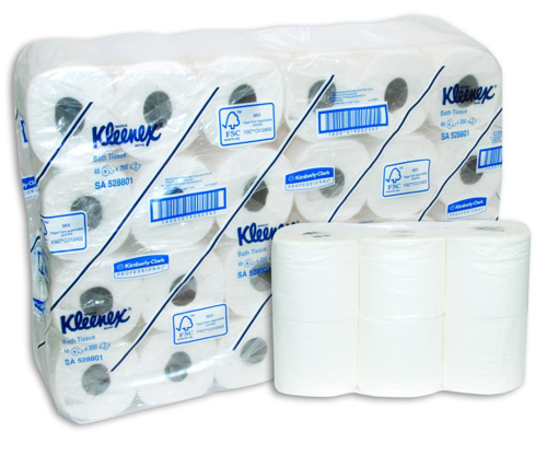 Picture of Toilet Paper 2 Ply De Luxe Unwrapped 350 Sheet[48]