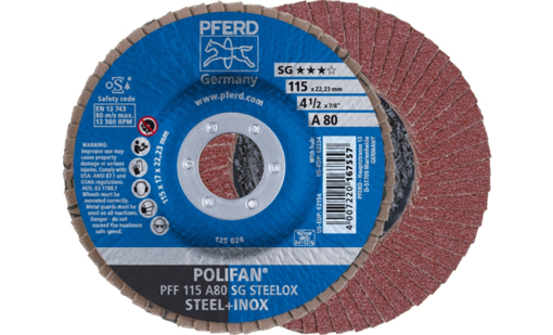 Picture of Flap Disc 115mm A 80Grit SG-A Flat PFF