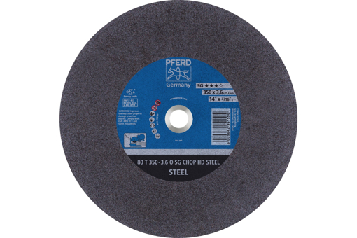 Picture of Cut-Off Wheel Steel 350x3.6x25 SG Flat ></picture>3KW