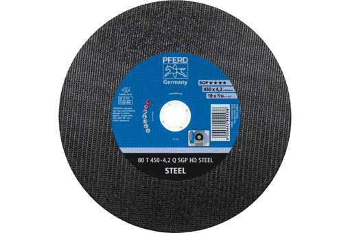 Picture of Cut-Off Wheel Steel 450x4.2x40 SG-HD Flat