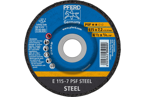 Picture of Grinding Disc Steel 115x7.0x22 PS-F