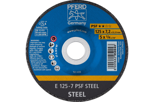 Picture of Grinding Disc Steel 125x7.0x22 PS-F