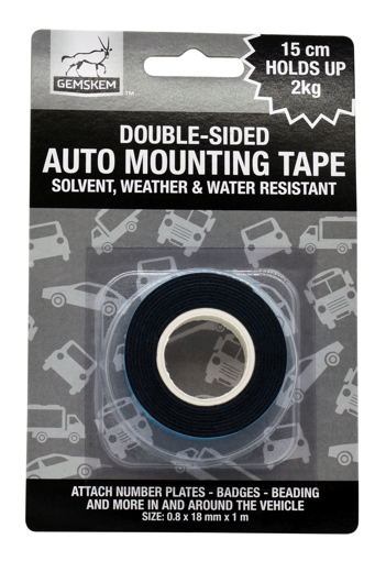 Picture of Double Sided Tape 0.8x18x 1M Black Prepack