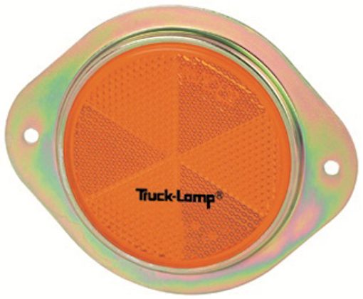 Picture of Reflector Round 76mm Amber With Bracket