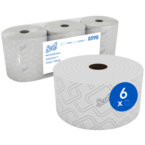 Picture of Toilet Paper 1 Ply Jumbo Roll 100mmx440M[ 6]