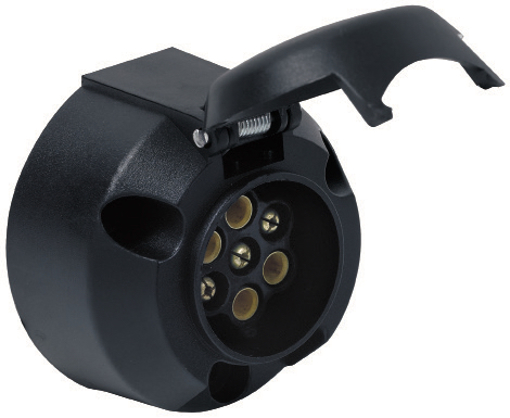 Picture of Trailer Socket  7 Pin Female Nylon