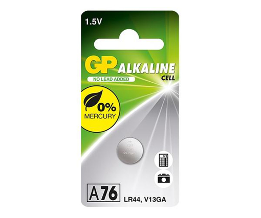 Picture of Battery Alkaline Cell 1.5V A76/LR44/V13GA 1pc Blis
