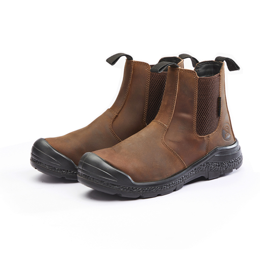 Picture of Safety Boot Chelsea Brown Size 7