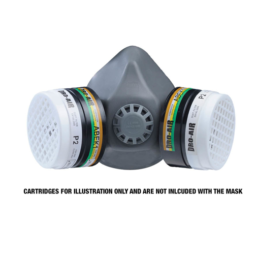 Picture of Face Mask Midi Double TPR Grey
