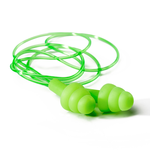 Picture of Earplug Reusable Corded Fluorescent Green