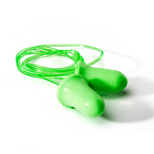 Picture of Earplug Disposable Corded PU Green SNR37