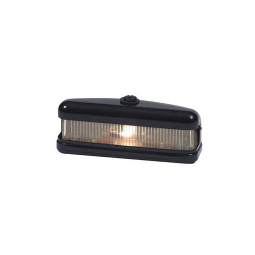 Picture of Number Plate Lamp Metal Black 109x48x39mm