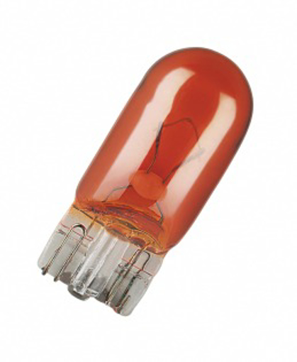 Picture of Bulb 12V Wedge  5.0Watt S/F 27x10mm Amber - G501A