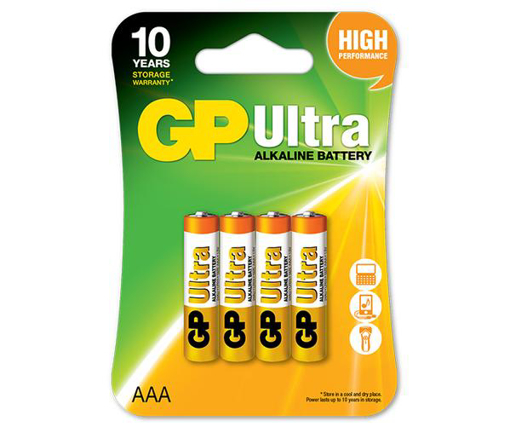 Picture of Battery AAA 1.5V Ultra Alkaline  4pc Blister