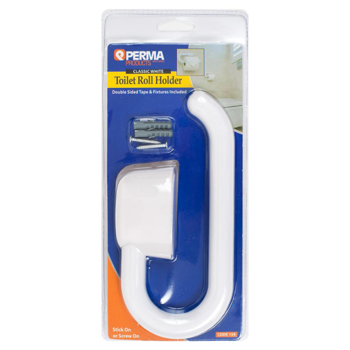 Picture of Toilet Paper Holder Vogue - White - Stick On TBC