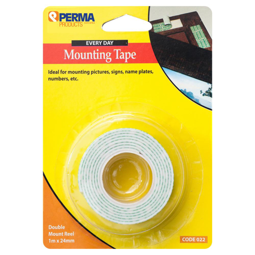 Picture of Double Sided Tape 1.2x24mmx 1M White Blister TBC