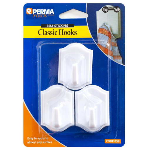Picture of Hook Classic White - Stick On[3]