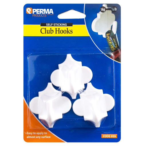 Picture of Hook Club White - Stick On[3]