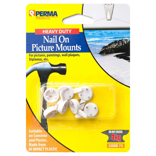Picture of Picture Hook Small White[7] - Nail On