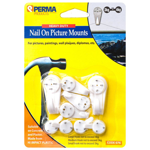 Picture of Picture Hook Assortment White - Nail On