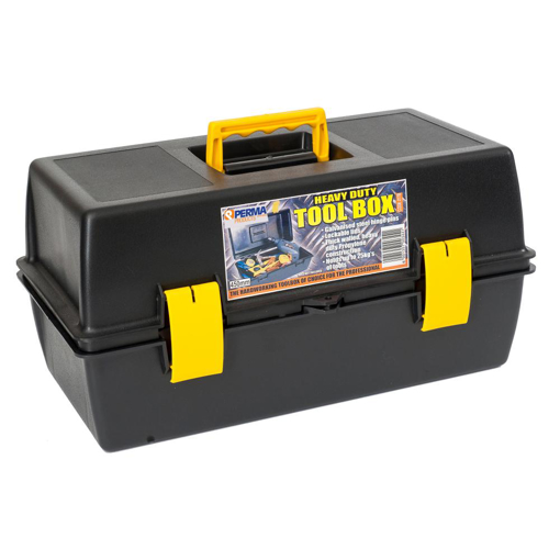 Picture of Toolbox Plastic Black With Tray 450mm