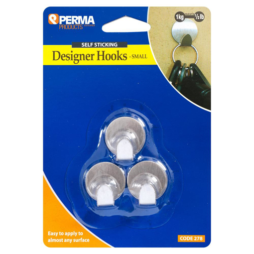 Picture of Hook Designer Small Stainless Steel - Stick On[3]