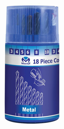 Picture of Drill Set 18 Piece 3-4-5-6-8&10mm x 3 Each