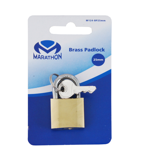 Picture of Padlock 25mm Brass Blister Pack