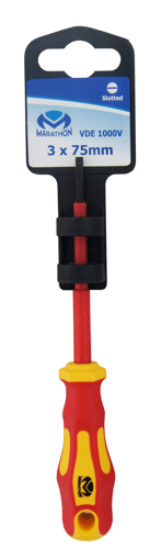 Picture of Screwdriver  3.0x 75mm Flat VDE Insulated
