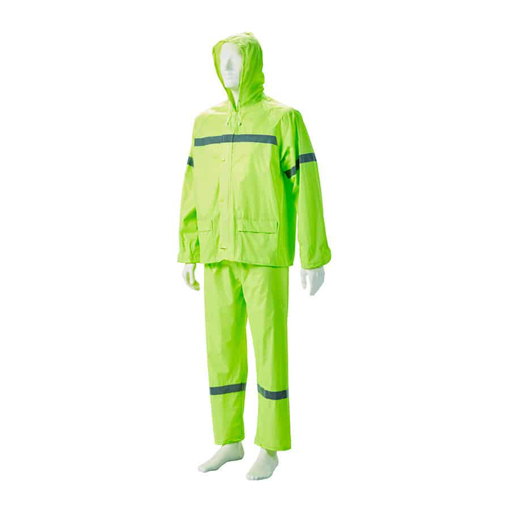 Picture of Rain Suit Rubberized Lime Green PVC X-Large