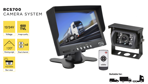 Picture of Reverse Camera System 120Degree 7.0 600TVL