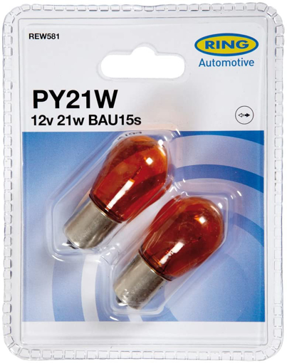 Picture of Bulb 12V BAU15s S/C 21Watt PY21W Amber Blister[2]