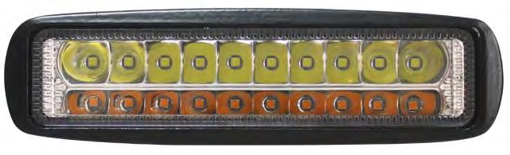 Picture of Strobe Light Amber LED Rectangular 10-30V 160x46mm