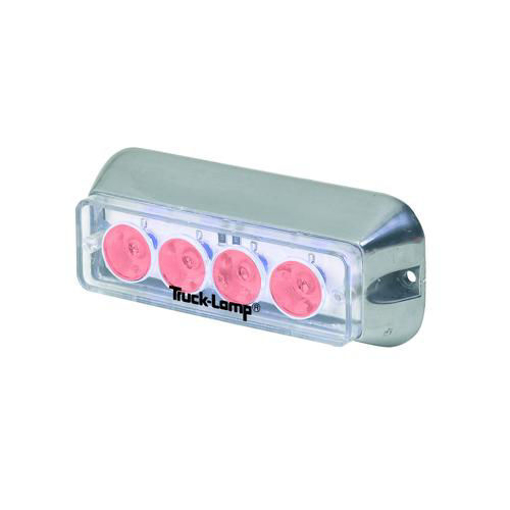 Picture of Strobe Light Red 4 LED 10-30V 125mm Flush Mount