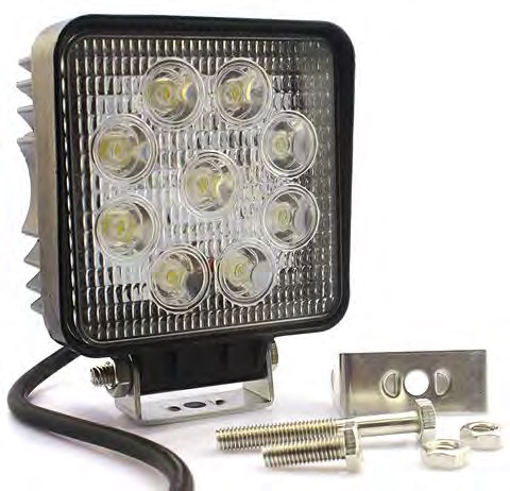 Picture of Work Lamp LED 27 Watt 10-30V Square 110mm