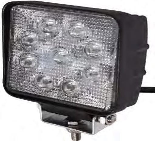 Picture of Work Lamp LED 27 Watt 10-80V Square 110mm