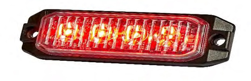 Picture of Strobe Light Red  4 LED 12/24V 101x32mm