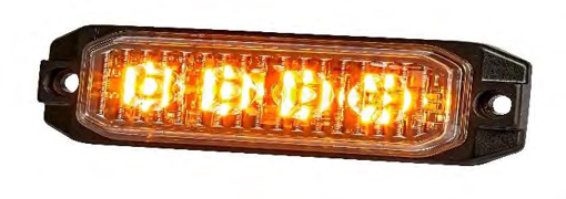 Picture of Strobe Light Amber  4 LED 12/24V 101x32mm