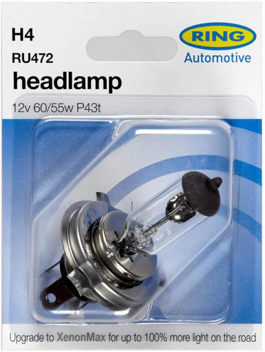 Picture of Bulb 12V H 4  60/55Watt P43t Blister
