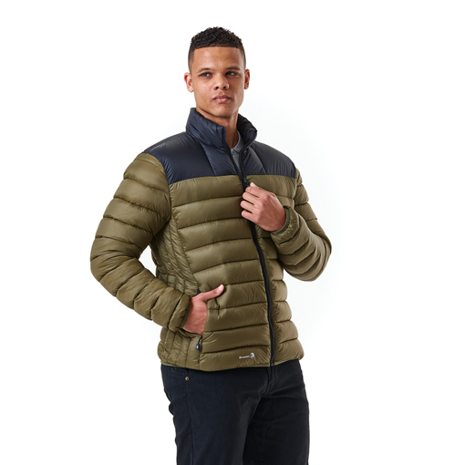 Picture of Jacket Puffer 2 Tone Olive + Black 4X-Large