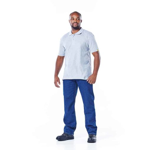 Picture of Golf Shirt Pique Knit Grey 5X-Large